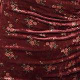 Margot Sweetheart Neckline Velvet Midi Dress