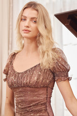 Must buy！Pauline Christmas Glistening Midi Dress