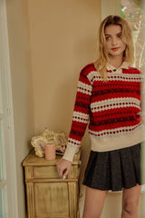 Sona Red Half Turtleneck Sweater
