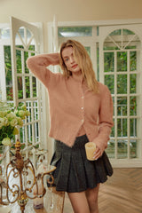 Lilian Pink Lazy Sweetheart Loose Cardigan