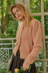 Lilian Pink Lazy Sweetheart Loose Cardigan