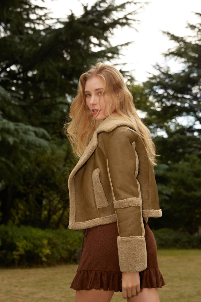 Madina Faux-Suede Jacket