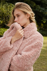 Reyna Soft lambswool Pink Jacket
