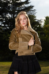 Madina Faux-Suede Jacket