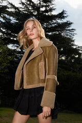 Madina Faux-Suede Jacket