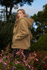 Eden lambswool Horn Button Coat