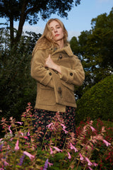 Eden lambswool Horn Button Coat