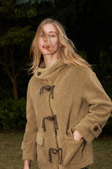 Eden lambswool Horn Button Coat