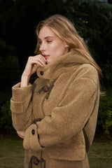 Eden lambswool Horn Button Coat