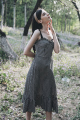 Bridgette Gingham Bow Strap Dress