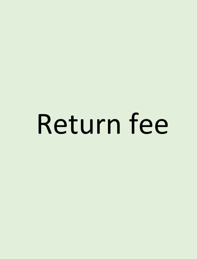 Return fee