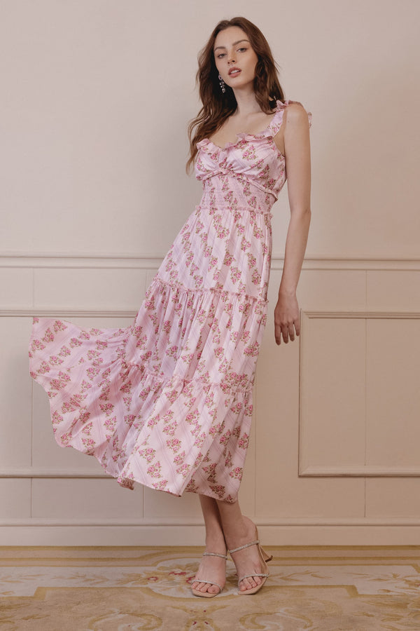 Kenny Smocked Waist Midi Dress