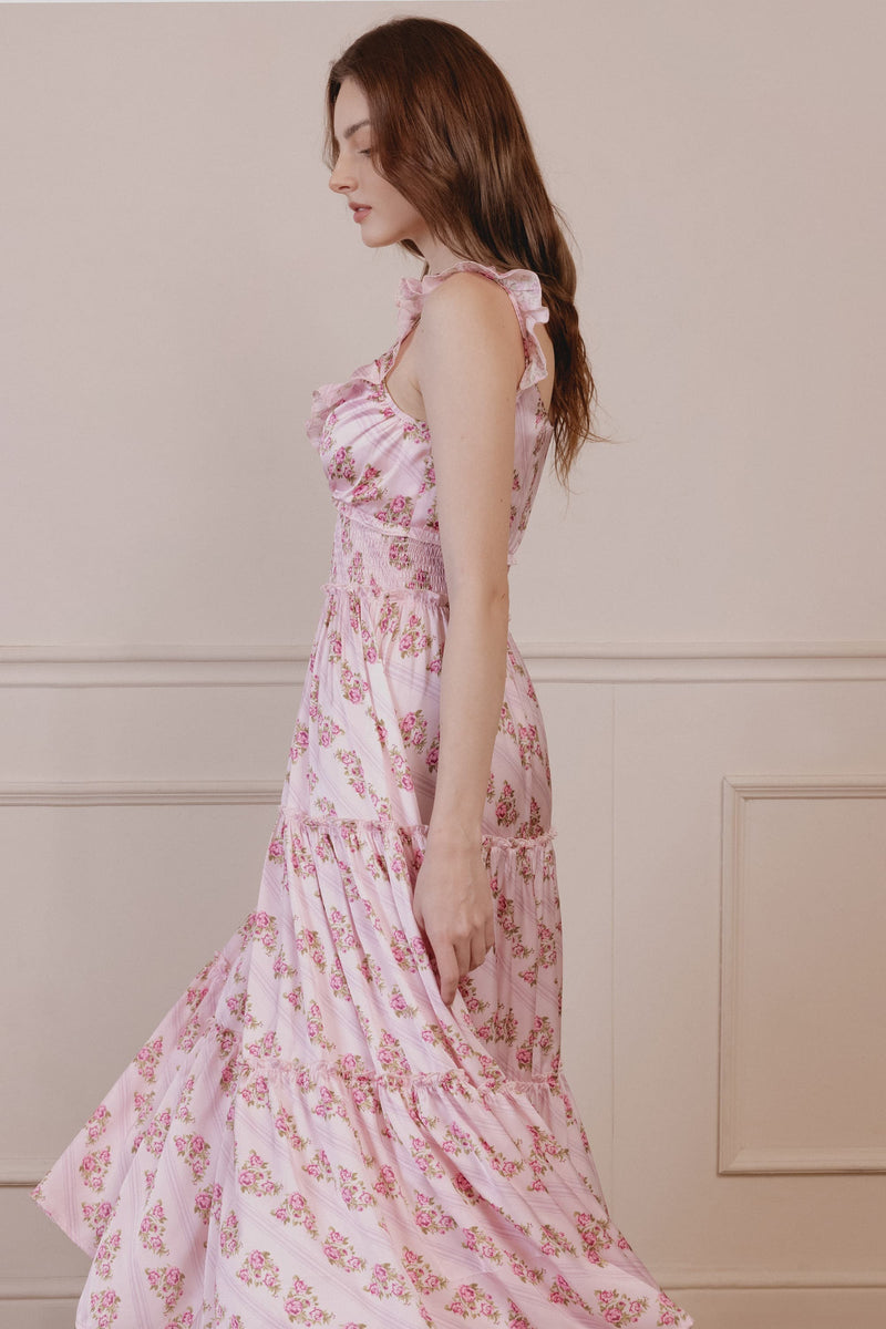 Kenny Smocked Waist Midi Dress