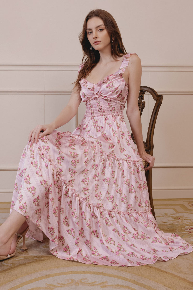 Kenny Smocked Waist Midi Dress