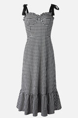 Bridgette Gingham Bow Strap Dress