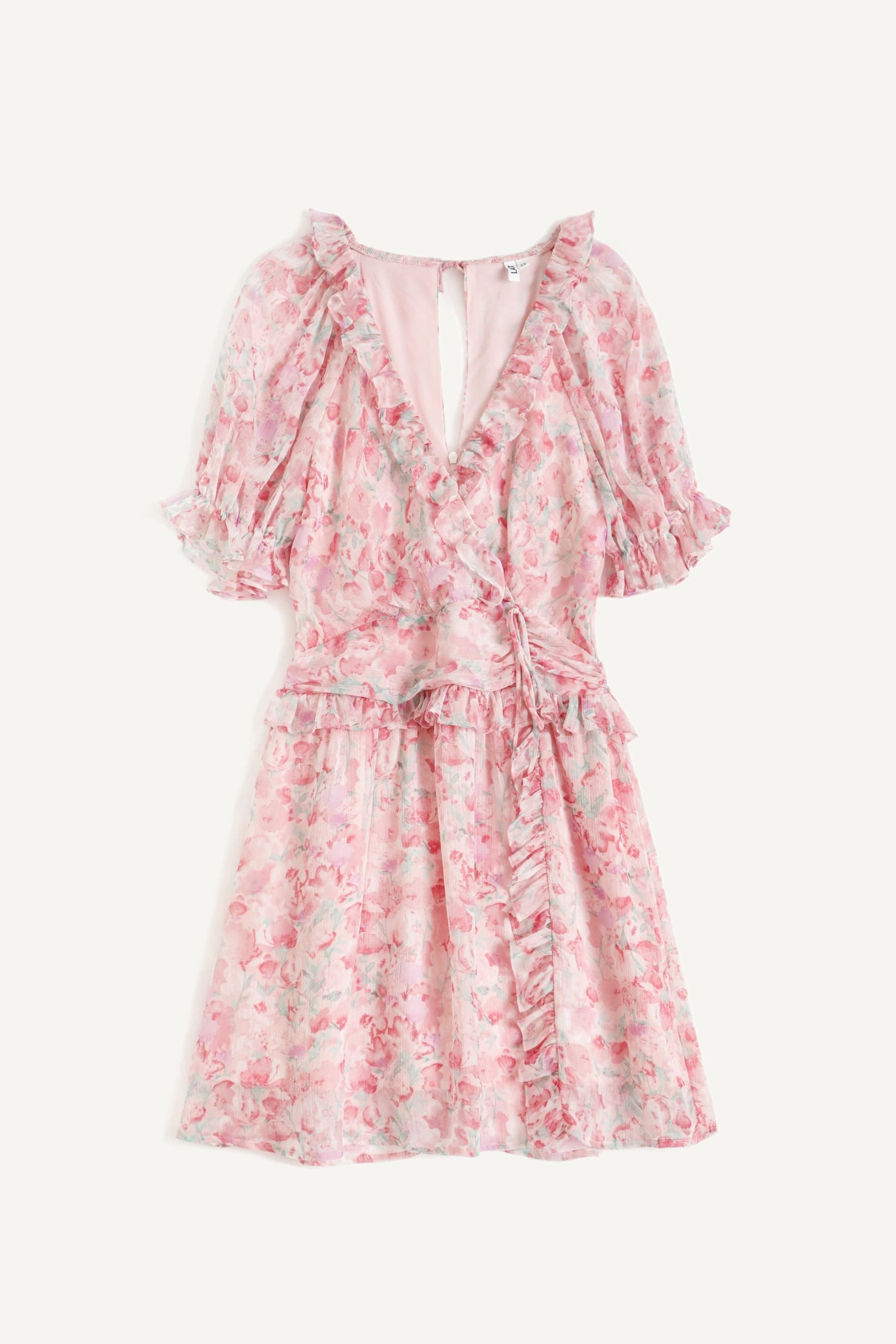 Arielle Floral Ruffle Wrap Dress