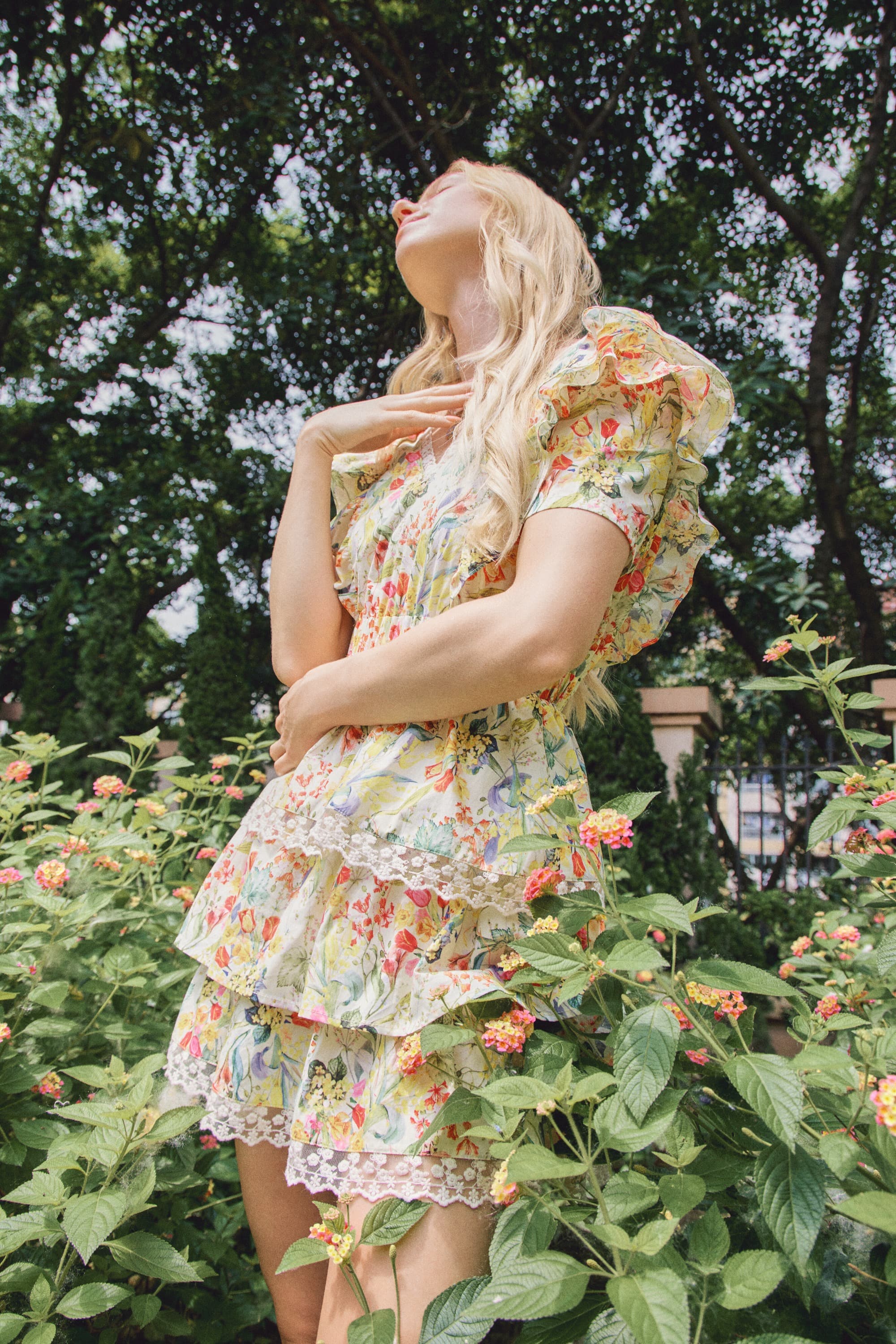 LAIT-Sylvie Garden Floral Mini Dress