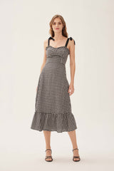 Bridgette Gingham Bow Strap Dress
