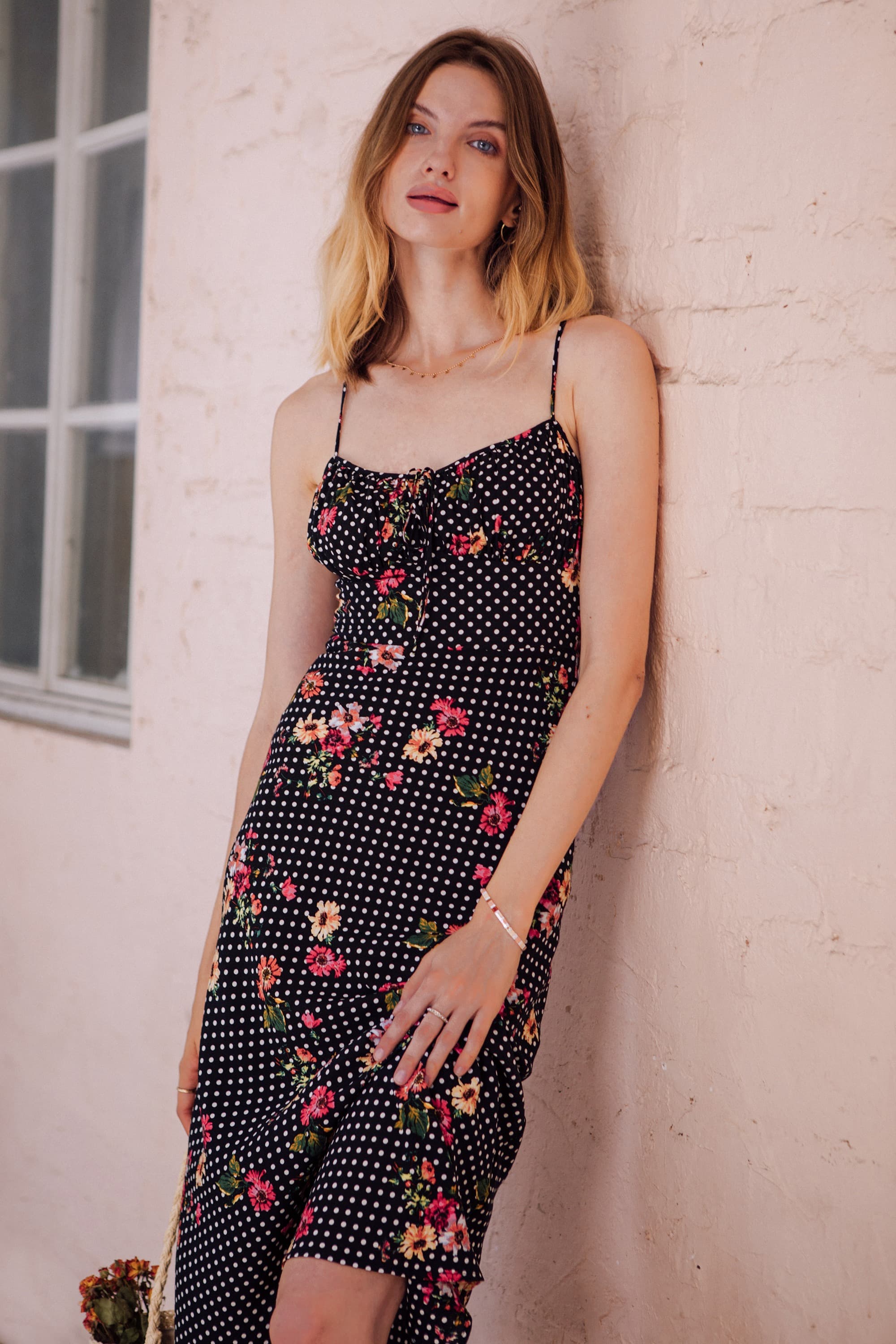 LaitCollection-Lavinia Floral Spaghetti Strap Dress
