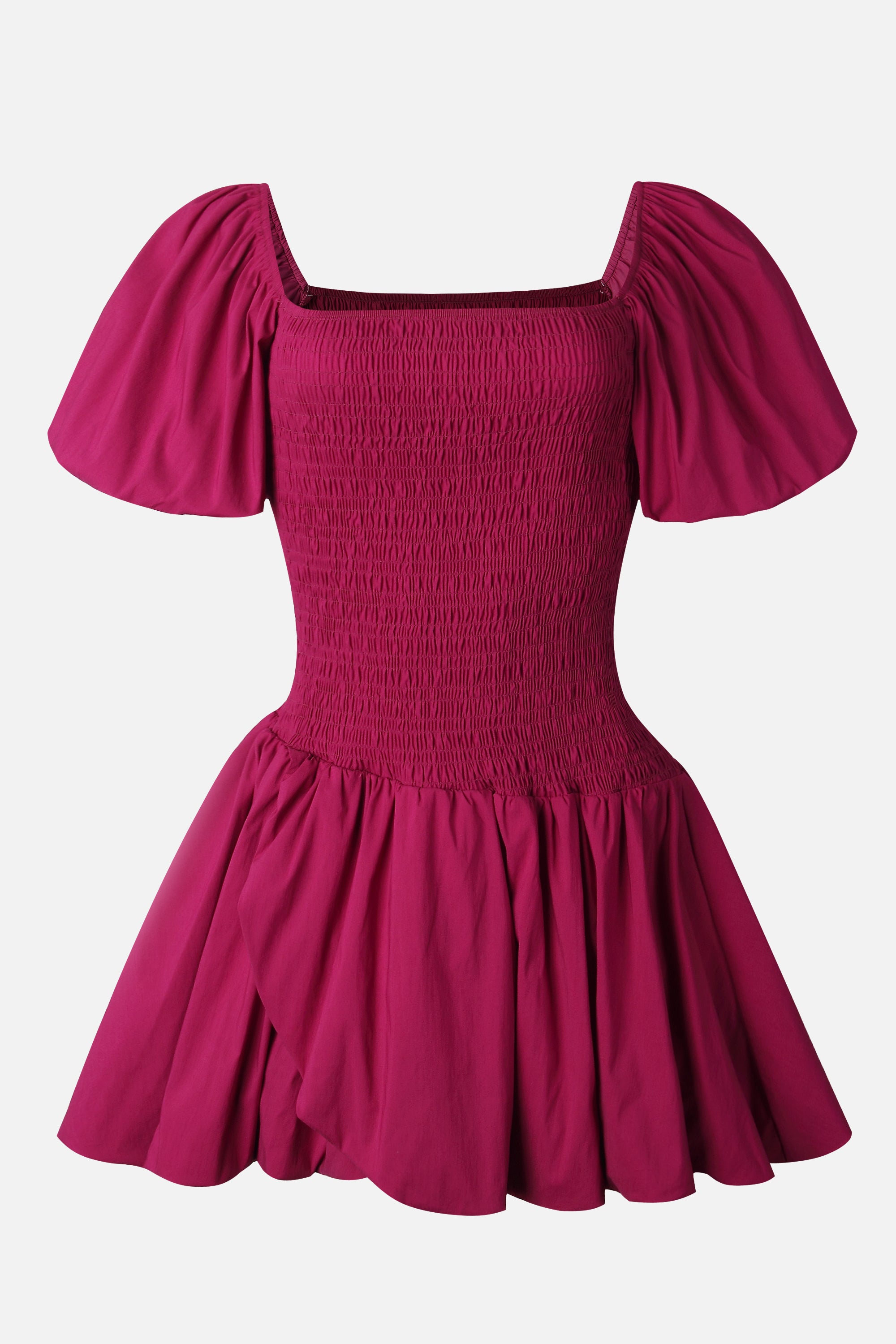 Aida Smocked Puff Sleeve Mini Dress