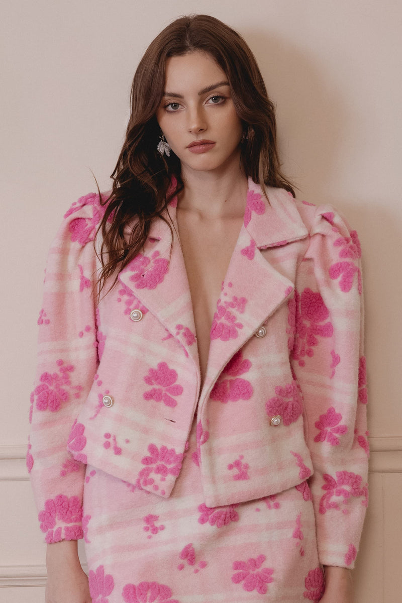 Varenne Wool-blend Gingham Blazer