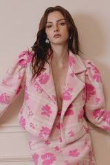 Varenne Wool-blend Gingham Blazer