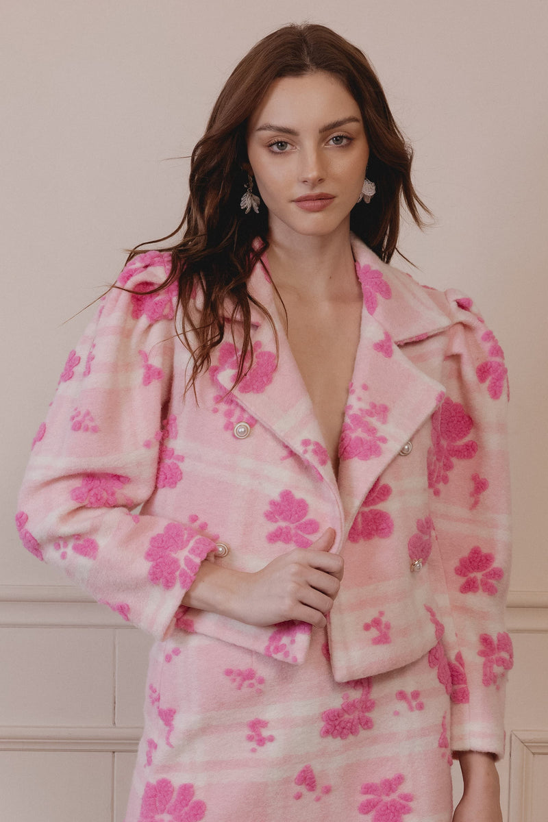 Varenne Wool-blend Gingham Blazer