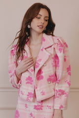 Varenne Wool-blend Gingham Blazer